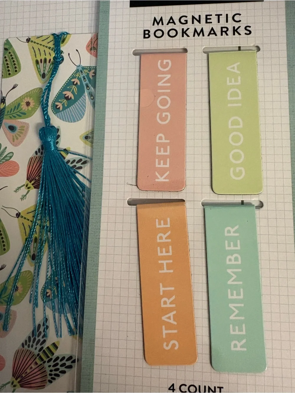 Bookmark and magnetic bookmark & stickers